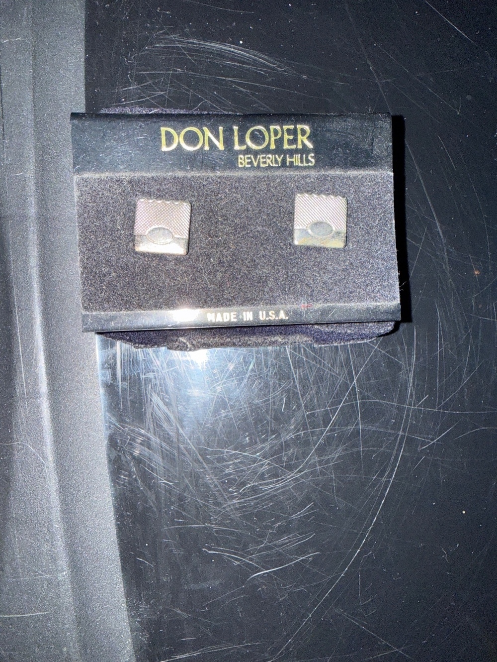 New vintage Don Loper Beverly Hills silver cufflinks